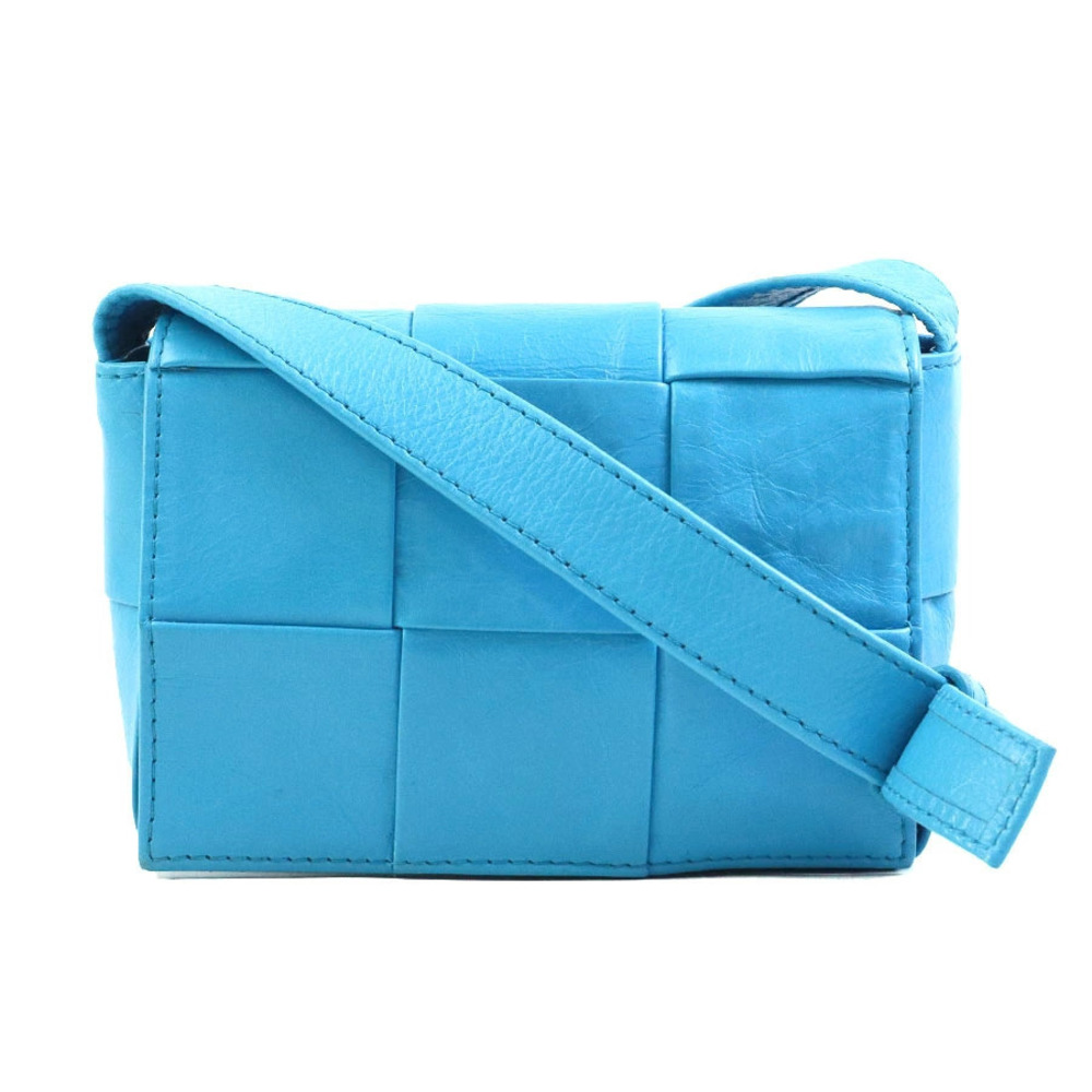 Bottega Veneta Candy Cassette Crossbody Bag Leather Blue